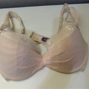 Adore Me Blush and Cream Lace Bra